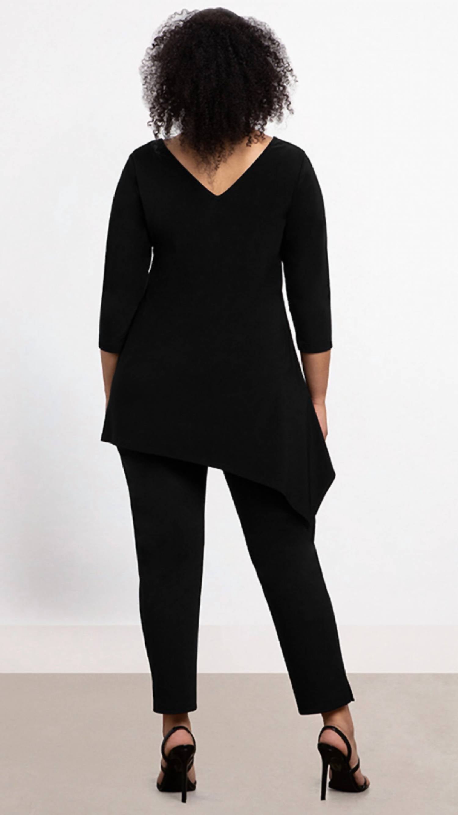 Sympli - 3/4 Sleeve Reversible Angle Top