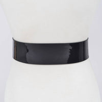 3Am By H&D Accessories - Women's Vegan Patent Leather Wide Belt - Plus