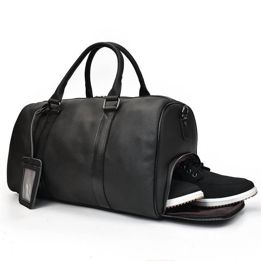 Steel Horse Leather - Men's Endre Weekender Vintage Leather Duffle Bag