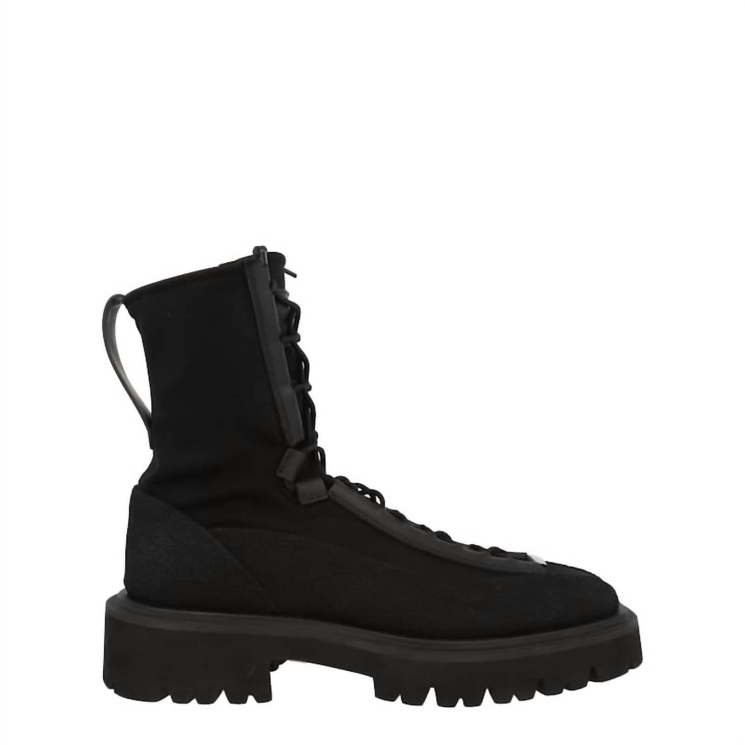 Salvatore Ferragamo Women's Atlante Lace-up Ankle Boots in black - women's shoe - detail view