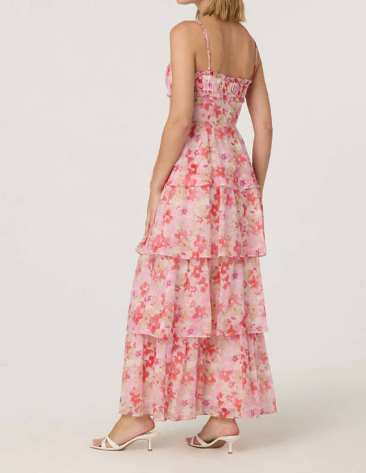 Astr - Vonnessa Pleated Floral Maxi Dress