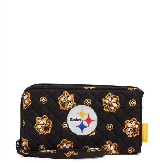 Vera Bradley - Women's Pittsburgh Steelers Rfid Front Zip Wristlet Wallets