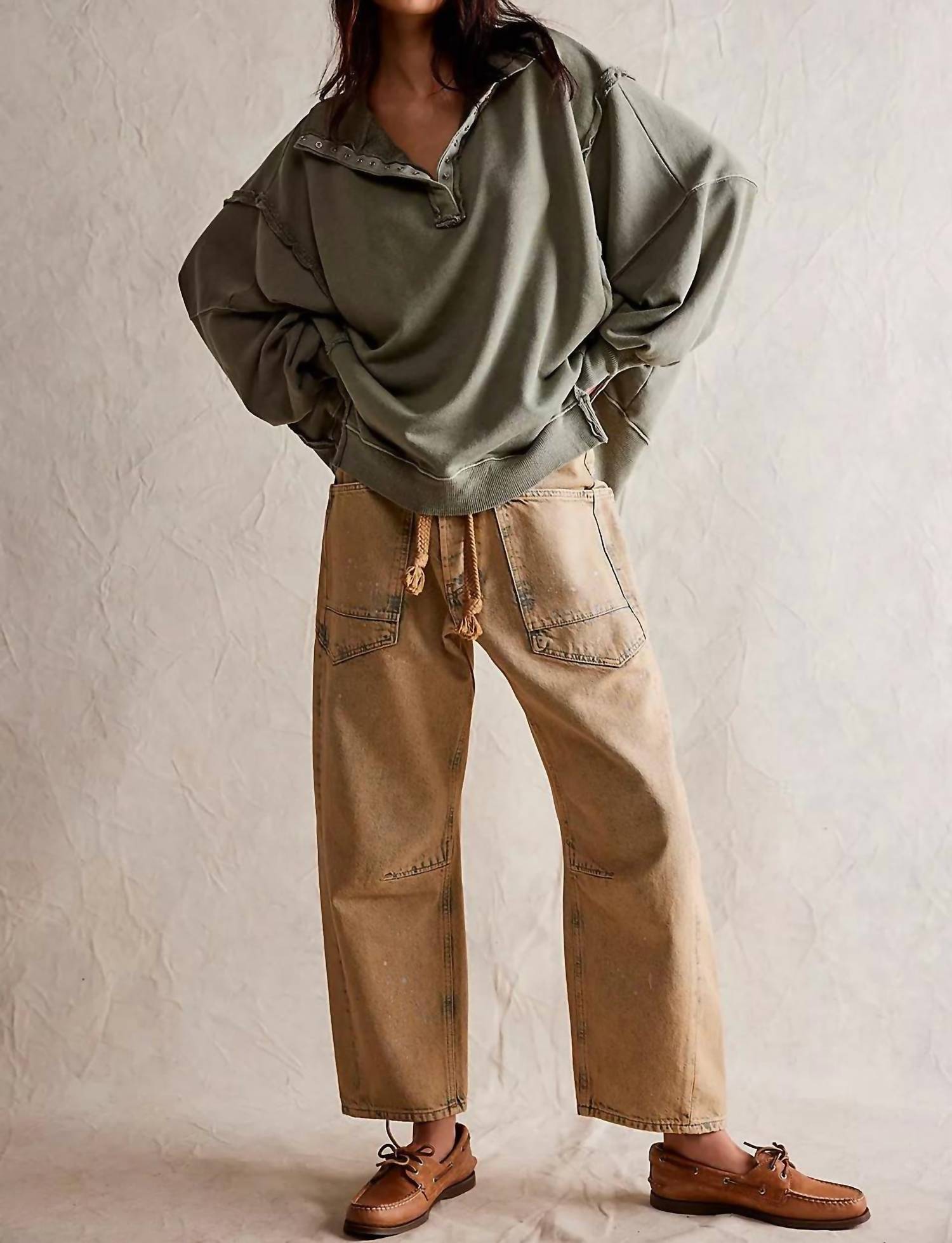 Free People - Camden Henley Sweatshirt