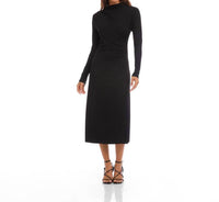 Karen Kane - Elise Long Sleeve Side-shirred Midi Dress
