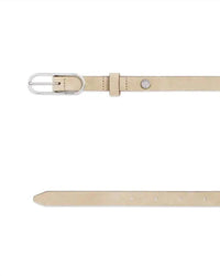 Rag & Bone Women's Baby Rounded Rebound Belt in lightsand - women's accessory - detail view