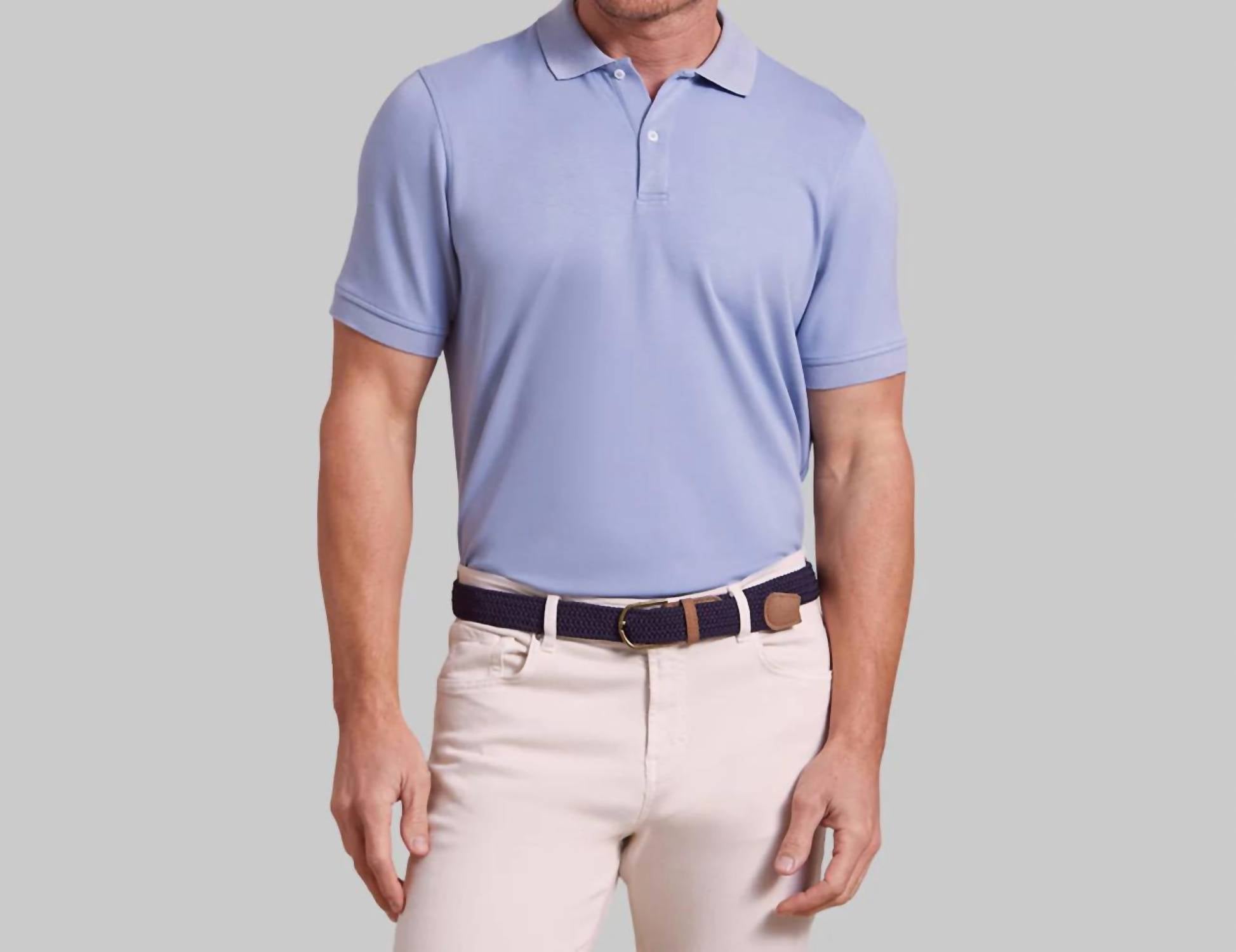 Rye51 - Holden Sand Washed Double Knit Short Sleeve Polo