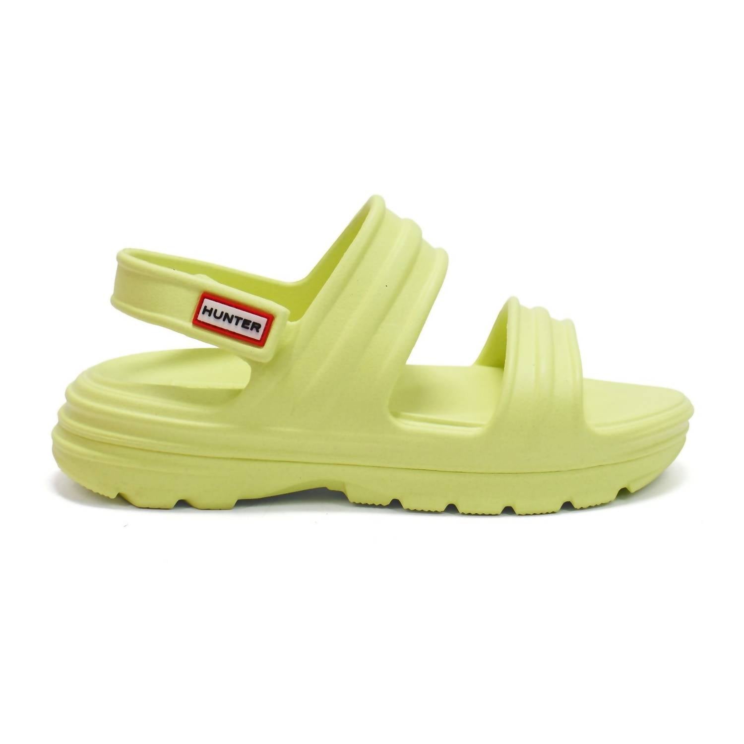 HUNTER Women's Bloom Algae Foam Adjustable Strap Sandals in zesty yellow - women's sandal - alternate view