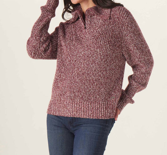 DANI QUARTER ZIP SWEATER