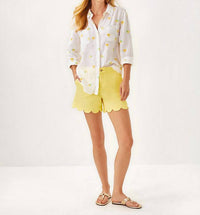 Lilly Pulitzer - Sea View Linen Button Down Top