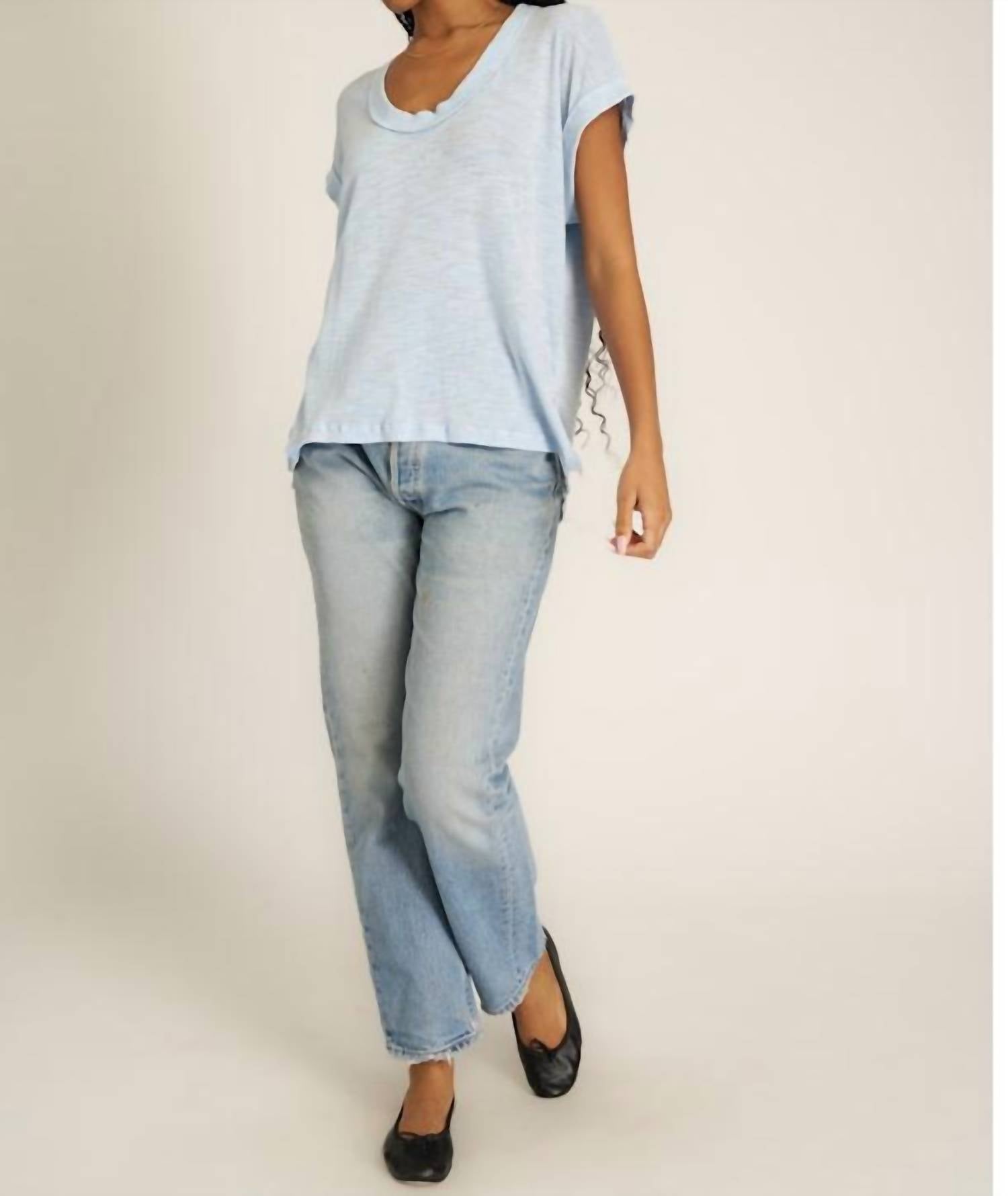 Project Social T - Too Deep Washed Scoop Neck Tee