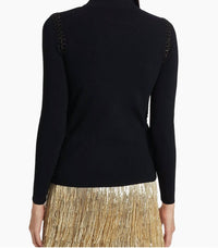Elie Tahari - The Nina Whipstitched Turtleneck Sweater