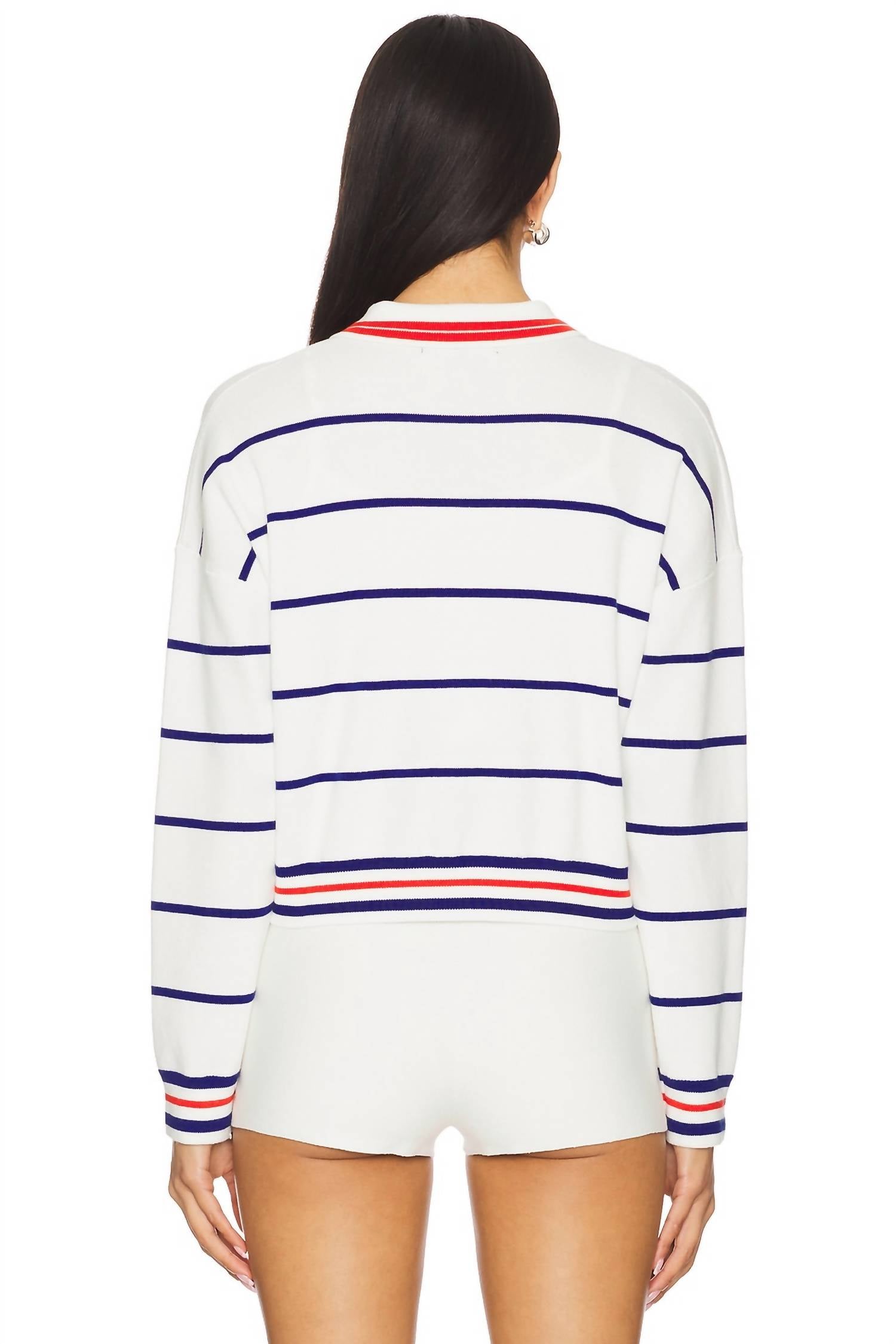 Central Park West - Nautical Stripe Polo Shirt