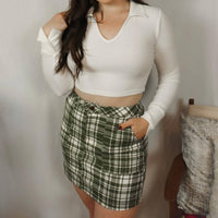 Style Rack Flora Split Cuff Top in white - women's shirt