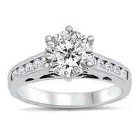 Starlette Women's Mandy Engagement Ring in silver - women's jewelry