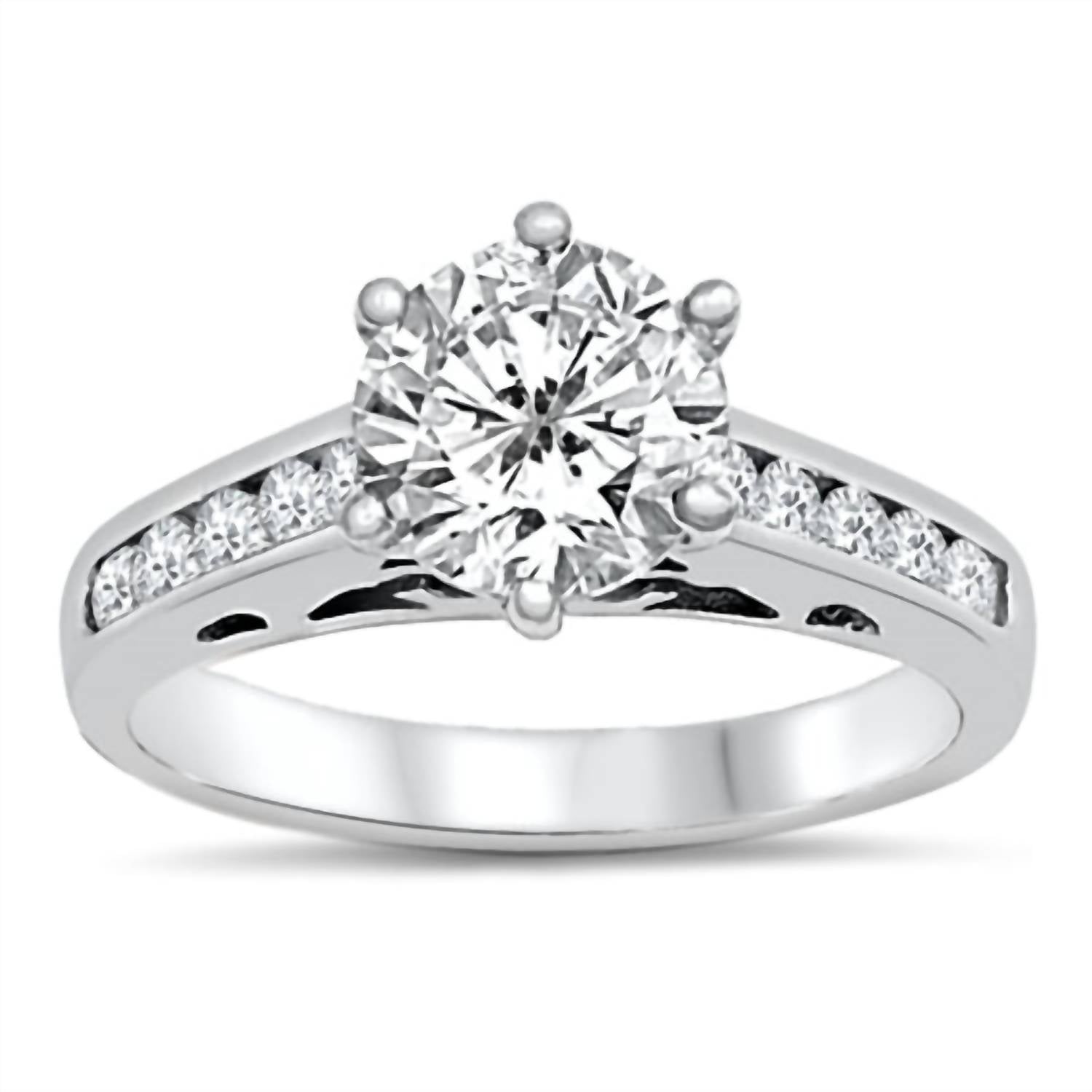 Starlette Women's Mandy Engagement Ring in silver - women's jewelry