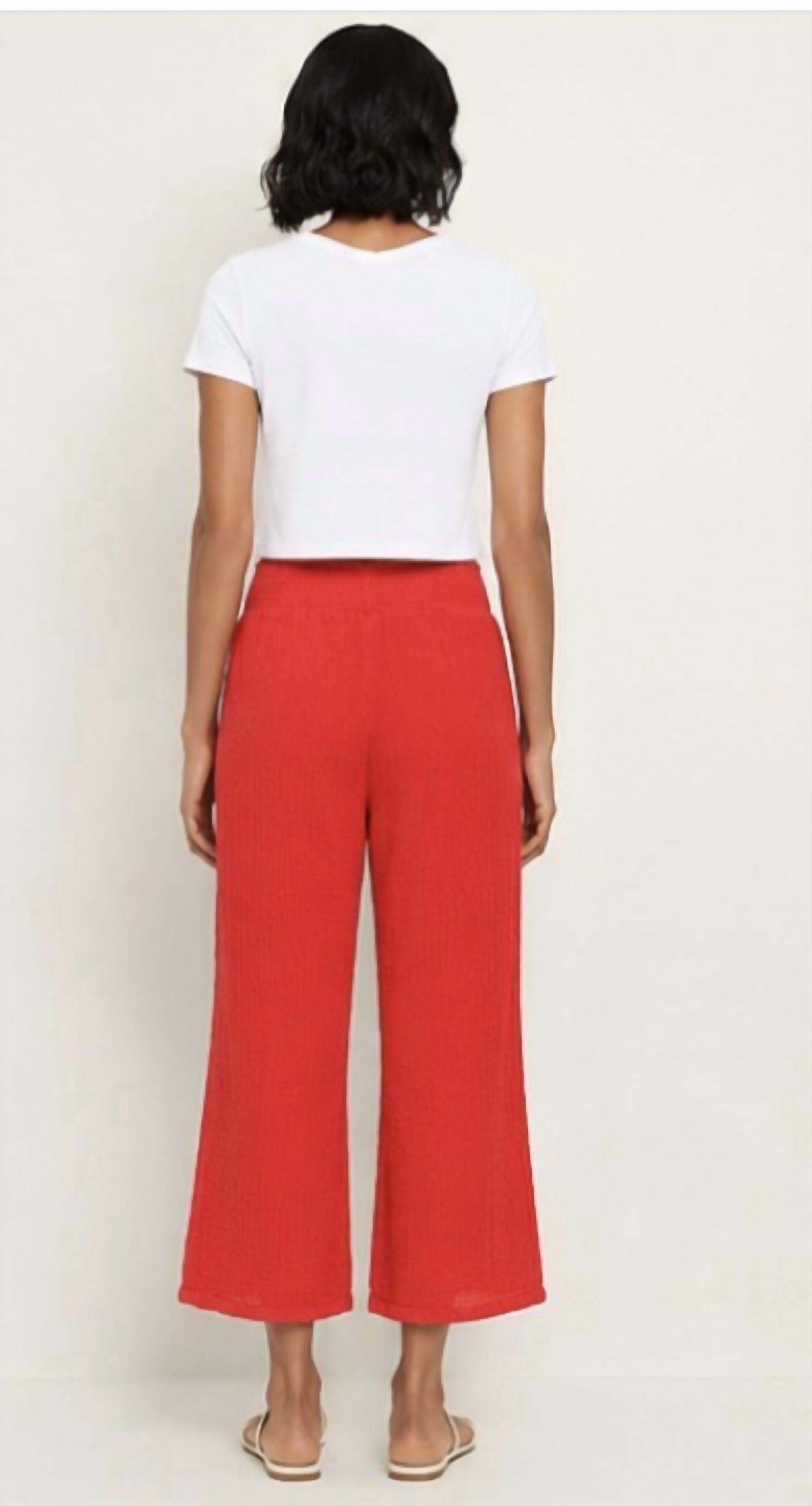 Michael Stars - Medina Smocked Waist Crop Pant