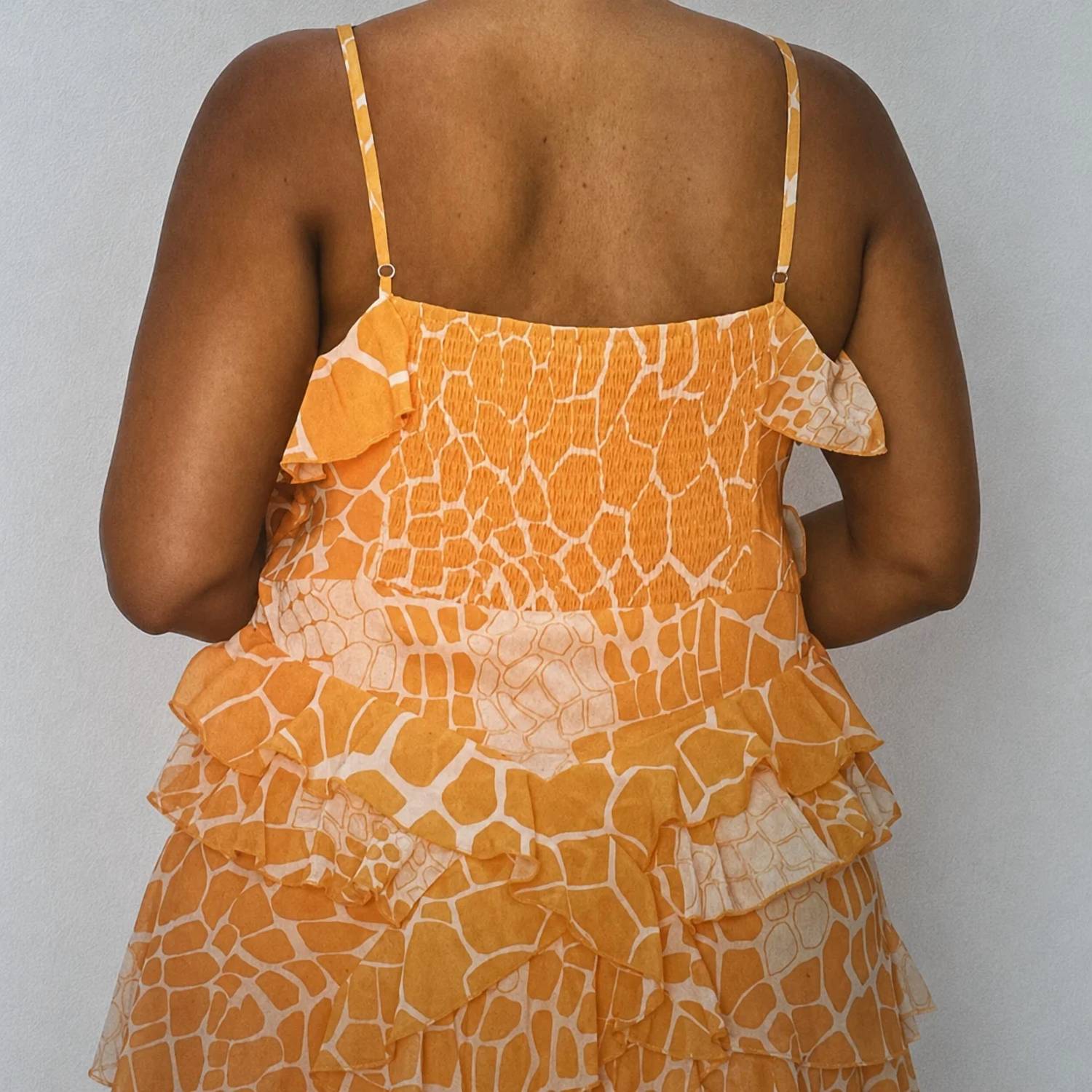 The Sang - Ruffle Maxi Dress - Plus
