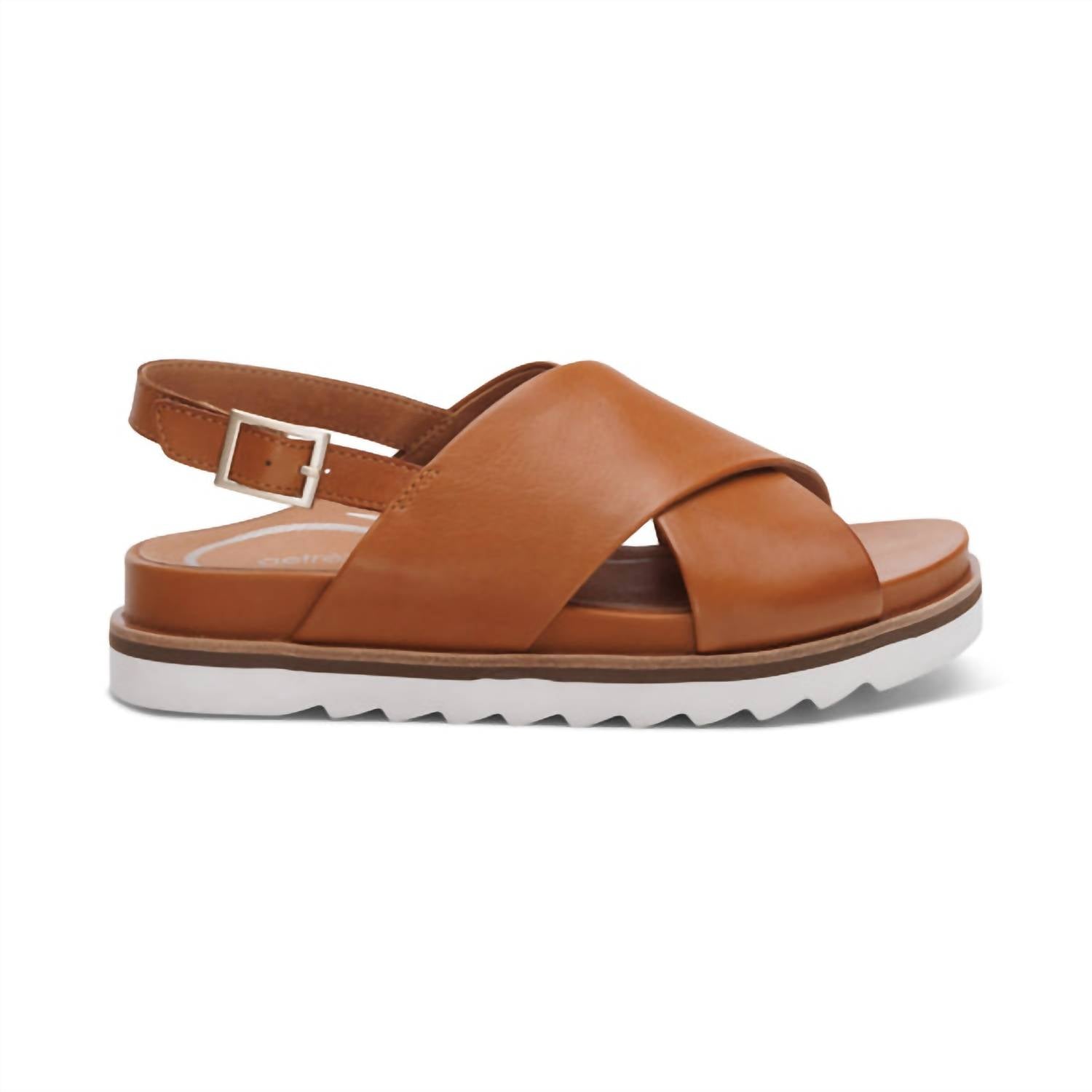 Aetrex - Thea Back Strap Cork Flat Sandal