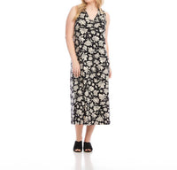 Karen Kane - Sleeveless V-Neck Midi Dress - Plus