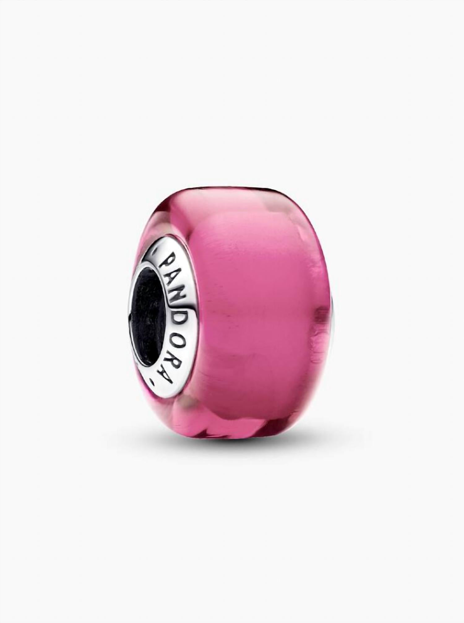 Pandora Women's Mini Murano Glass Charm in pink - women's item