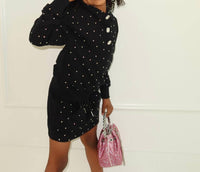 Lola + The Boys Sparkle Skirt Set in black - item