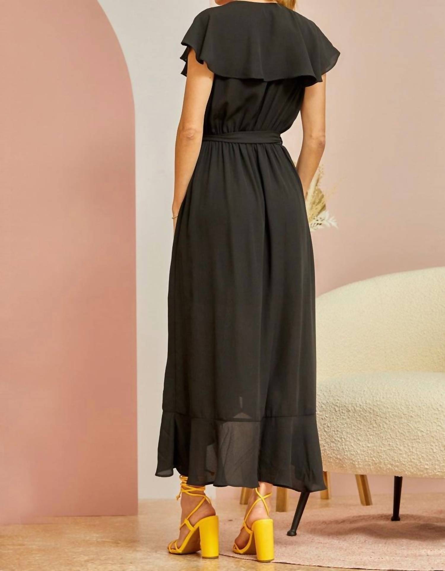 Andree By Unit - Ruffle Sleeve Maxi Dress