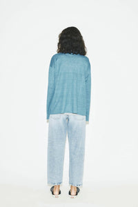 SLOUCHY V-NECK TOP