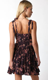 Olivaceous - Floral Corset Dress