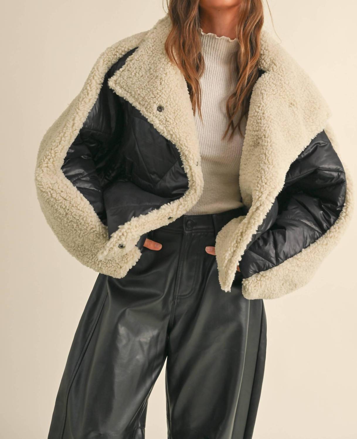Miou Muse - Bundle of Cozy Quilted Shearling Jacket