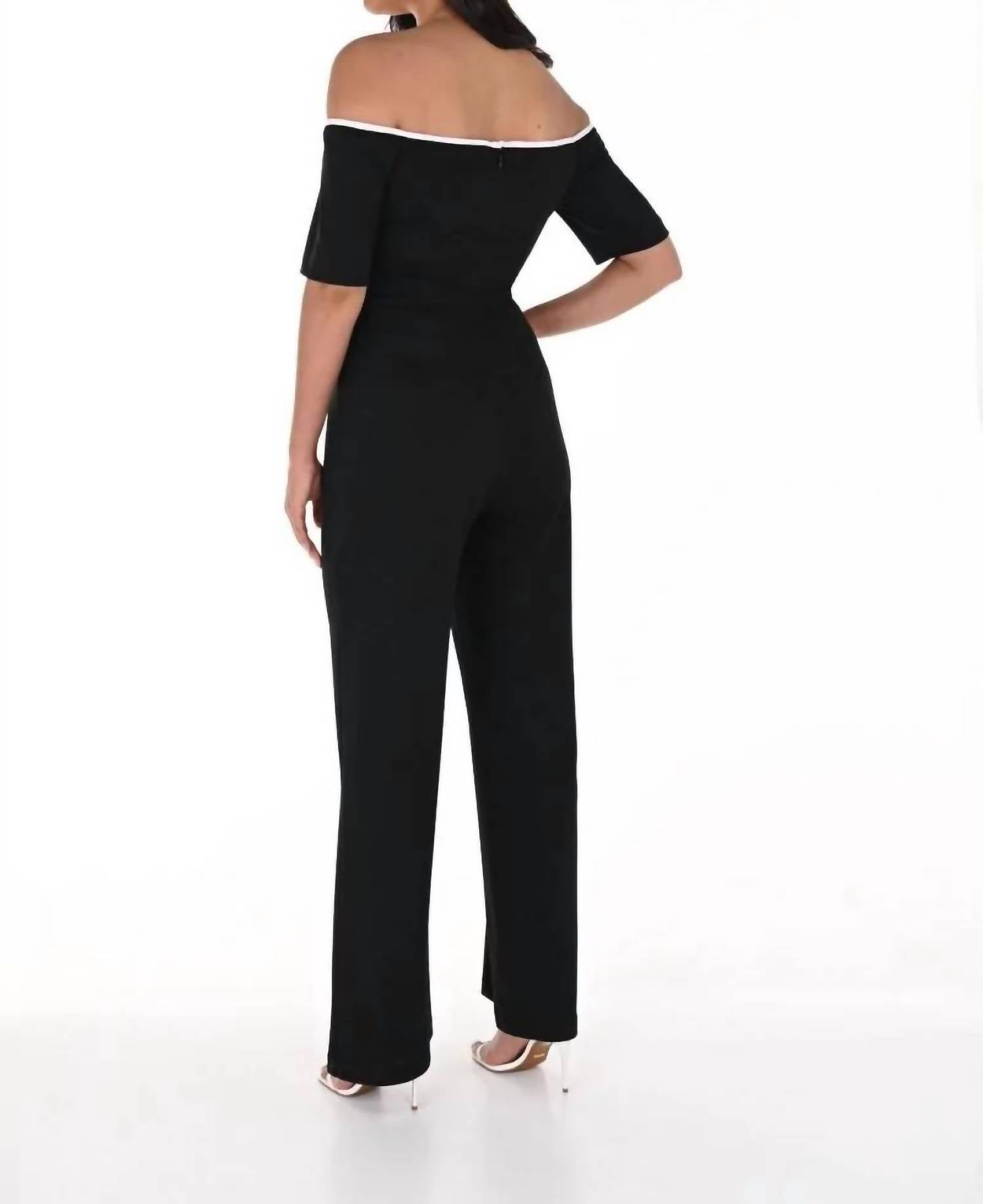 Frank Lyman - Baez Open Shoulder Jumpsuit