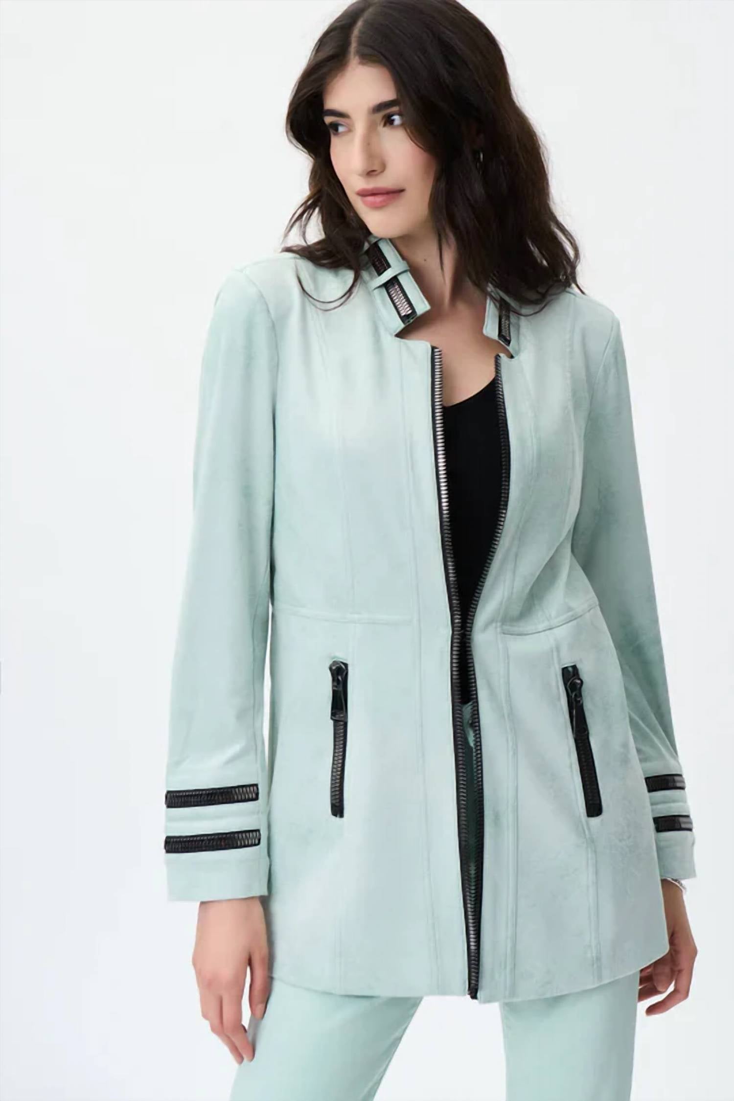 Joseph Ribkoff - Faux Suede Jacket