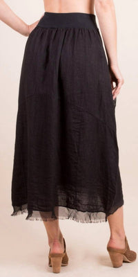 Gigi Moda - Cremona Linen Midi Skirt