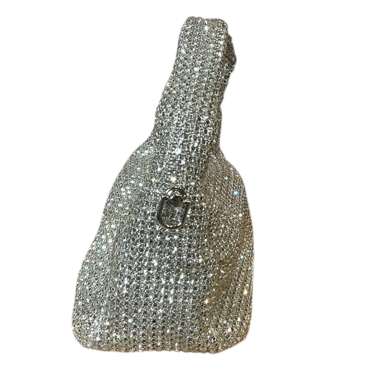 Alexa Koi - Women's Sparkly Rhinestone Mini Hand Bag