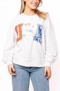 Queen Of Sparkles - Bandana USA Sweatshirt