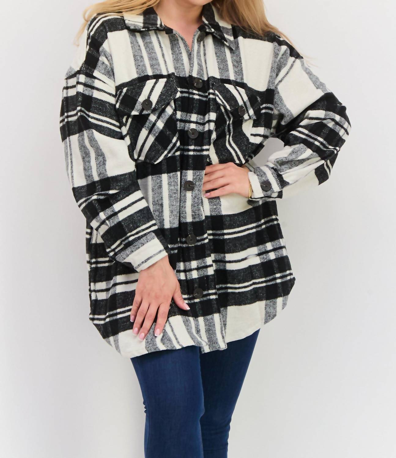 Dex - Button Front Shacket