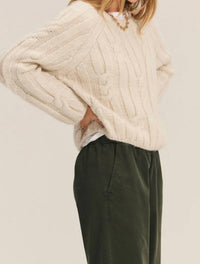 Velvet By Graham & Spencer - Marina Timeless Cable Knit Sweater