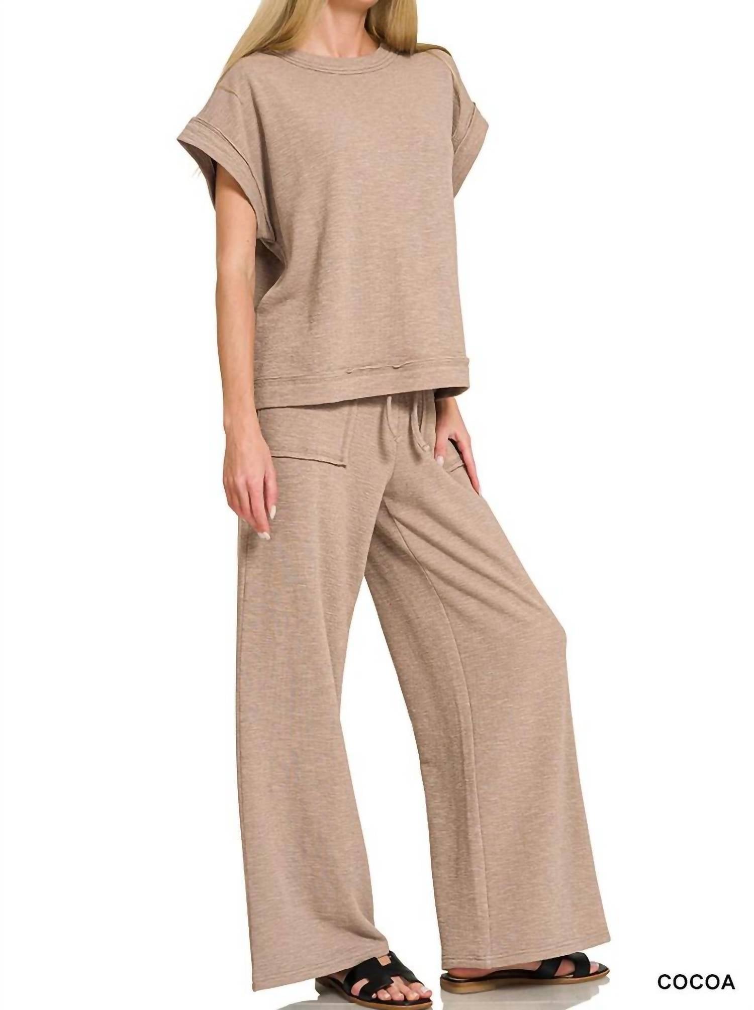 Zenana - Women's Soft Stretch Everyday Lounge Trousers