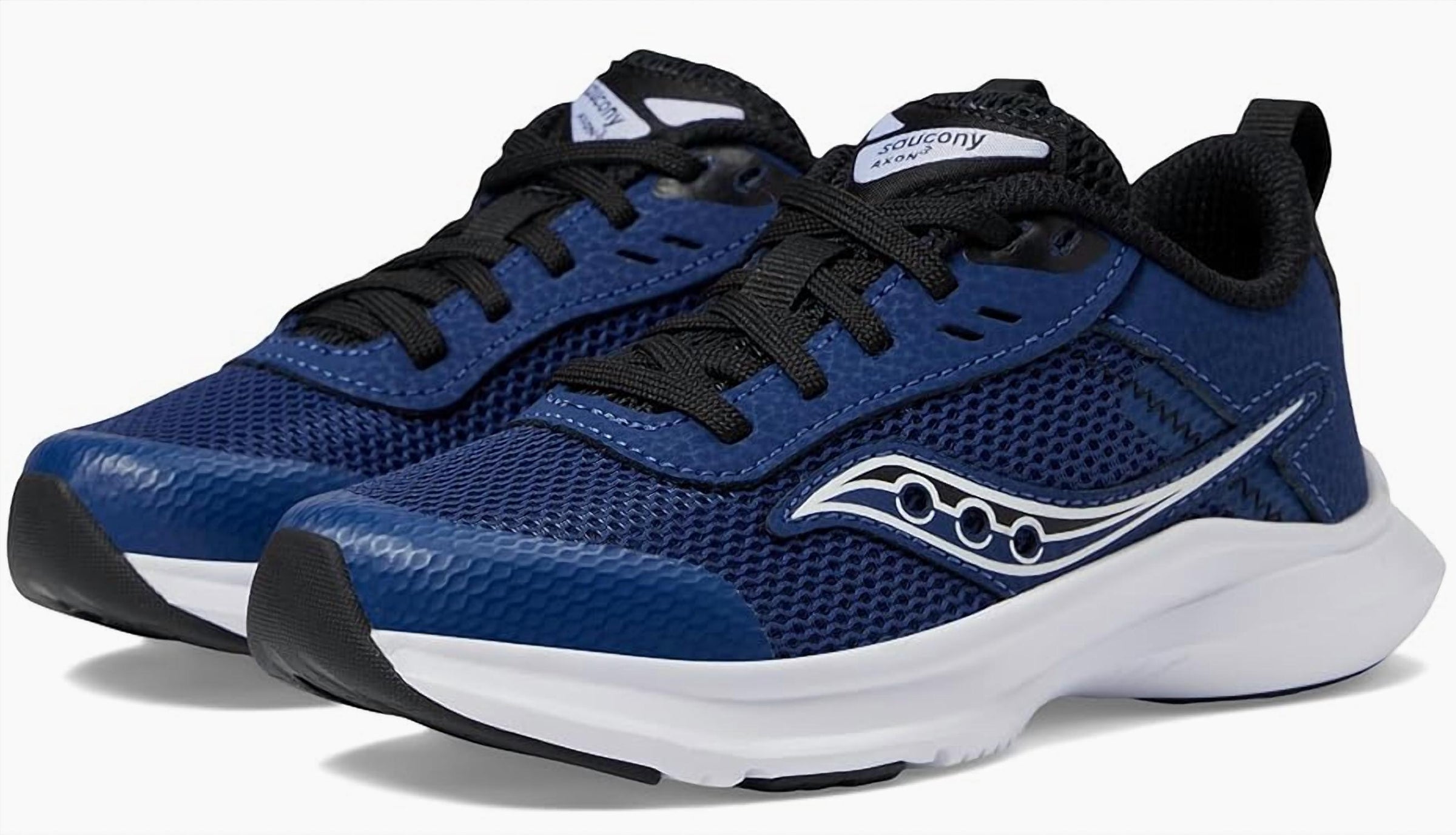 SAUCONY Kid's Axon 3 Sneaker in blue black - kids' sneaker - view 4