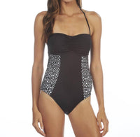 Kenneth Cole - Laser Cut Above Bandeau Once Piece Swimsuit