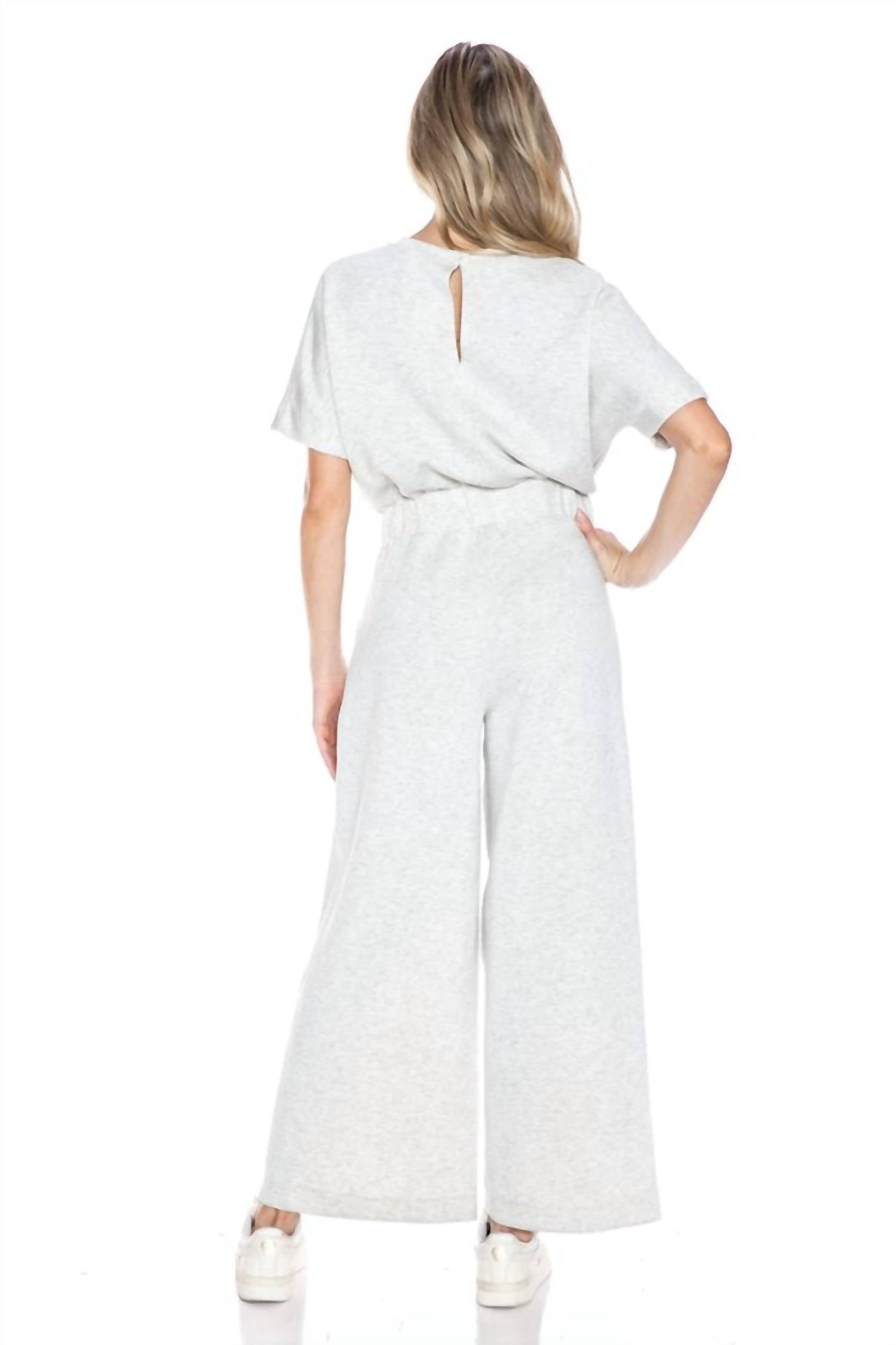 Ariella - Scuba Cropped Jumpsuit