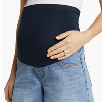 1822 Denim - Maternity Dad Jean Bellyband Shorts
