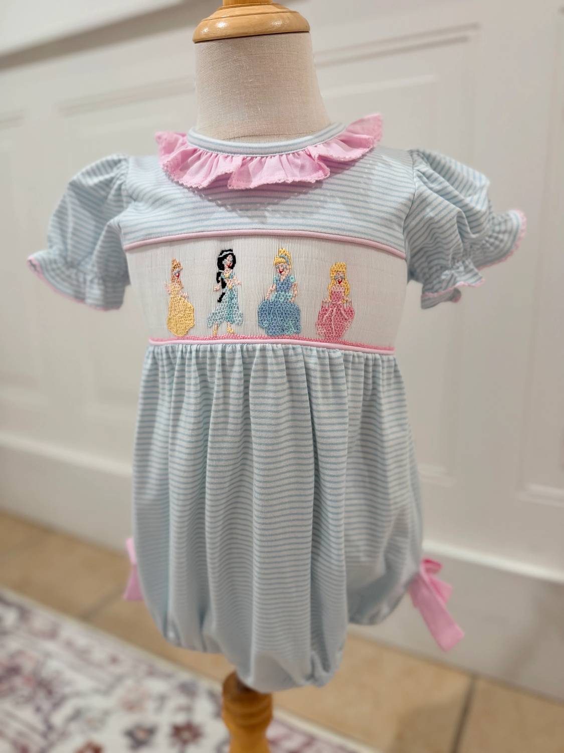 Banana Split - Girls Princess Smocked Bubble