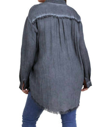 Umgee - Frayed Button Up Shirt