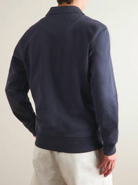 Orlebar Brown - Bolam Garment Dyed Cotton-jersey Half Zip Sweatshirt