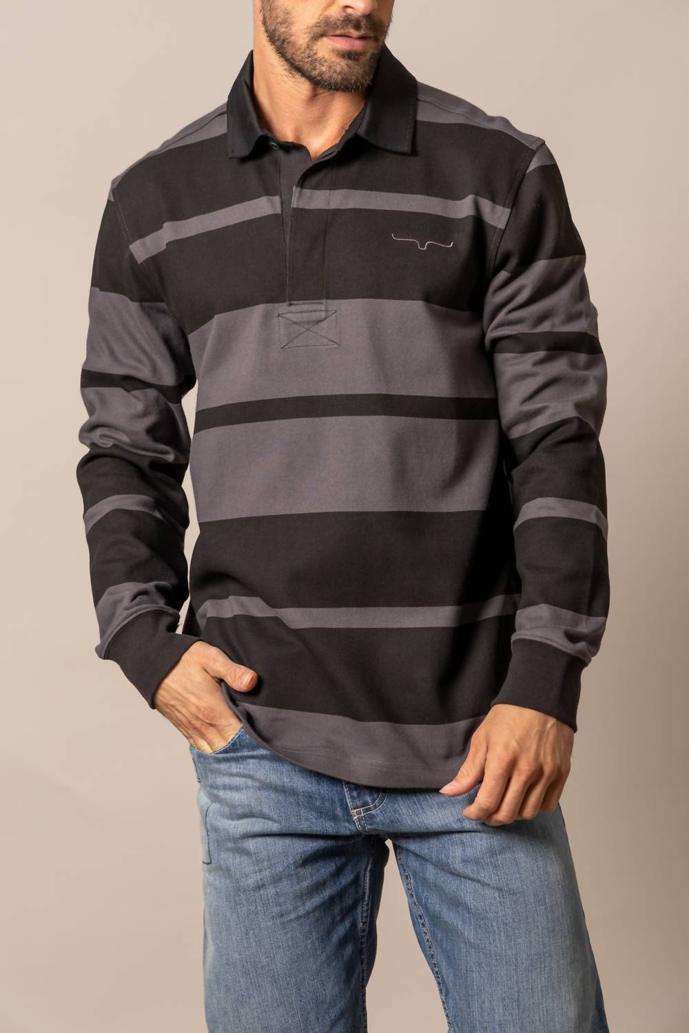 Kimes Ranch - Men's Bulldog Rugby Top