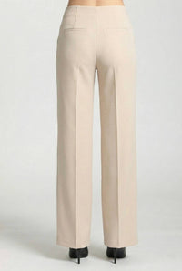 APNY Pin Tucked Zip Pants in champagne - women's pants - detail view