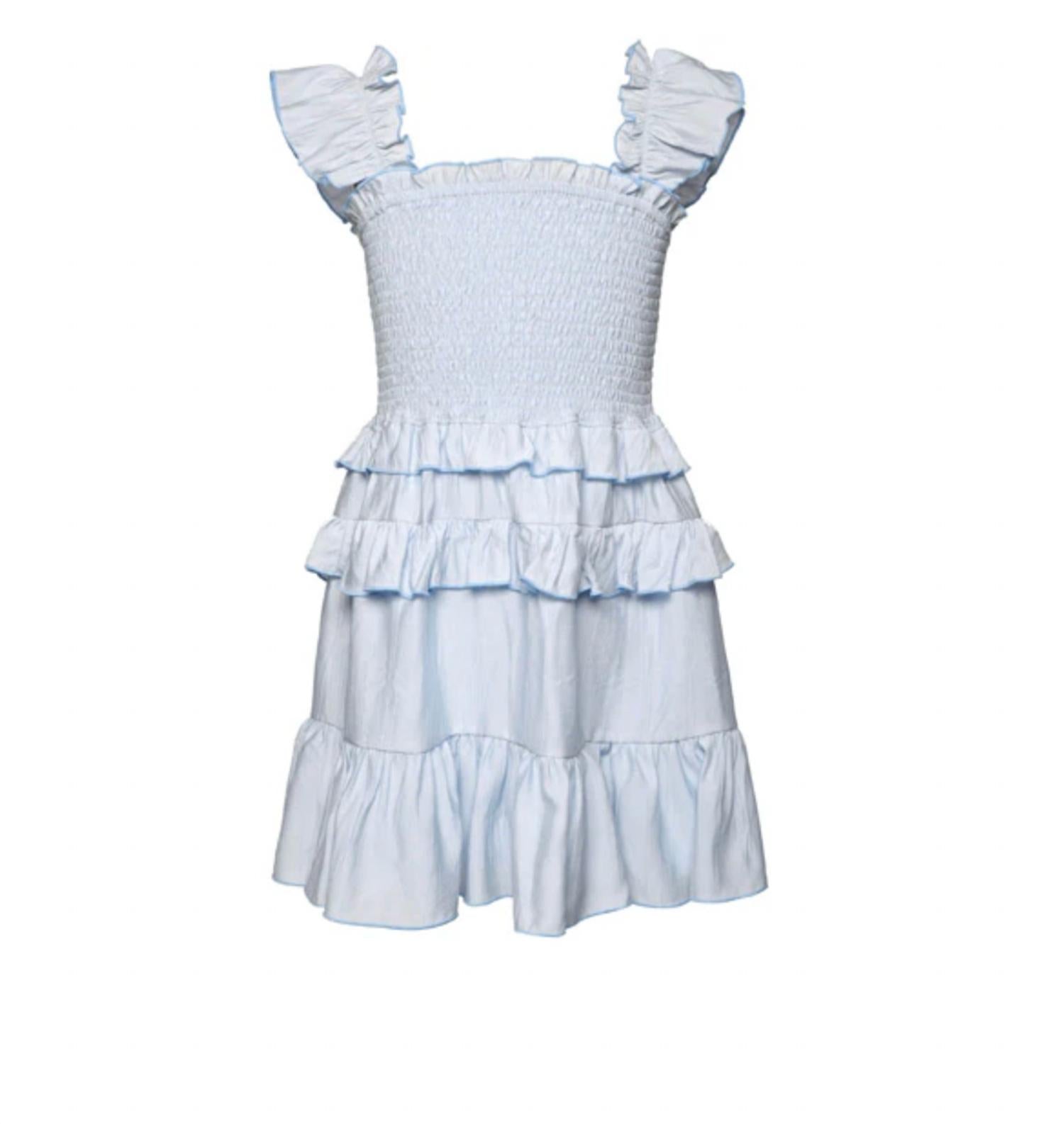 Hannah Banana - Smocked Dress With Tiered Ruffles