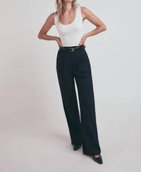 Favorite Daughter Favorite Wide Leg Pants in navy pinstripe - women's pants