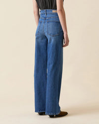 Le Jean Farrah Flare High Rise Jeans in bohemian blue 1 - women's jeans - view 4