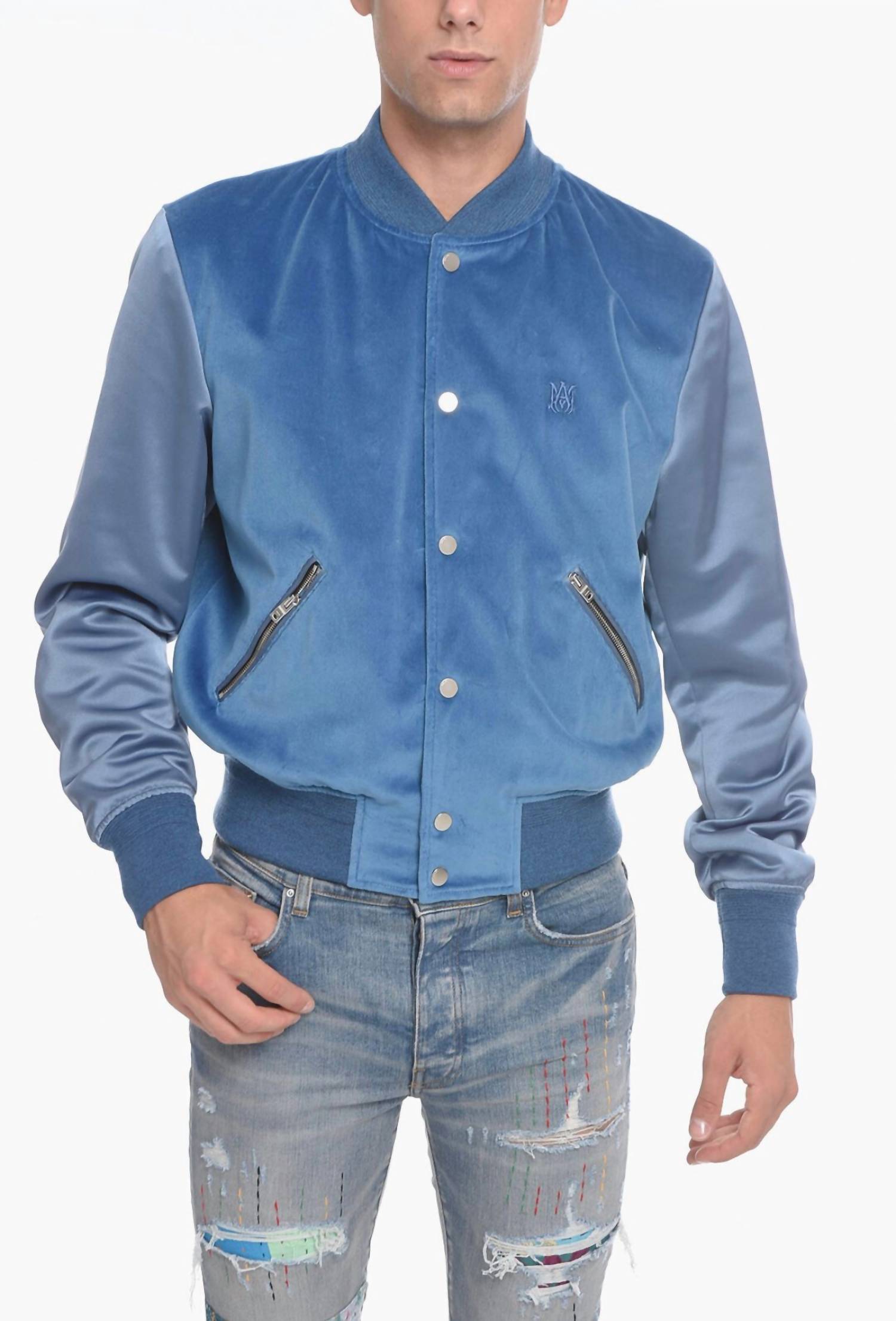 Amiri - Velvet Satin Bomber Jacket